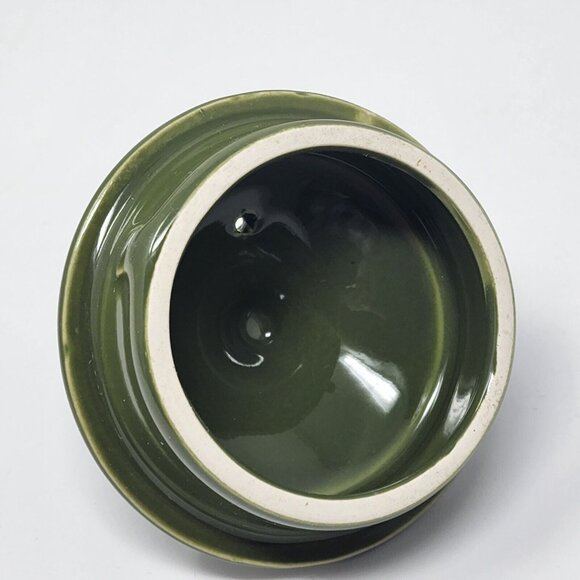 Mid Century Porcelain Coffee Pot & Cups Saucers Green Ivory Roses Palissy UK - Picture 10 of 12